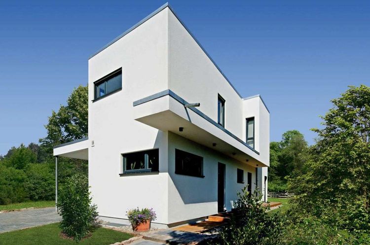 Kleines Haus im Kubusstil