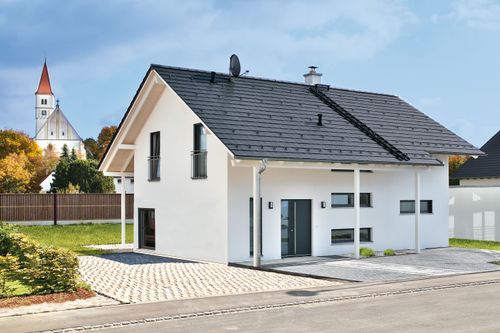 Ansicht Straßenseite Vitalhaus Bernstadt