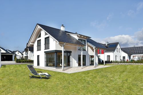 Gartenseite Vitalhaus Bernstadt